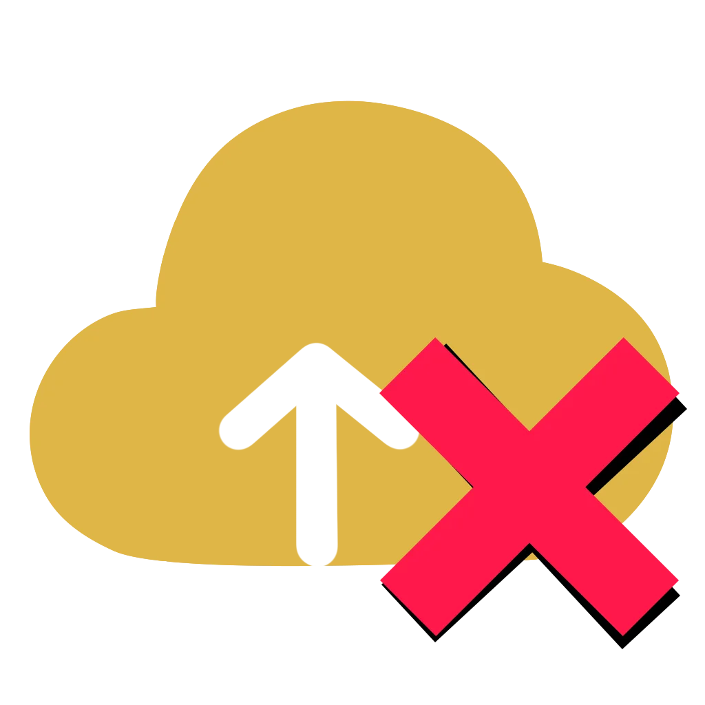 No upload icon